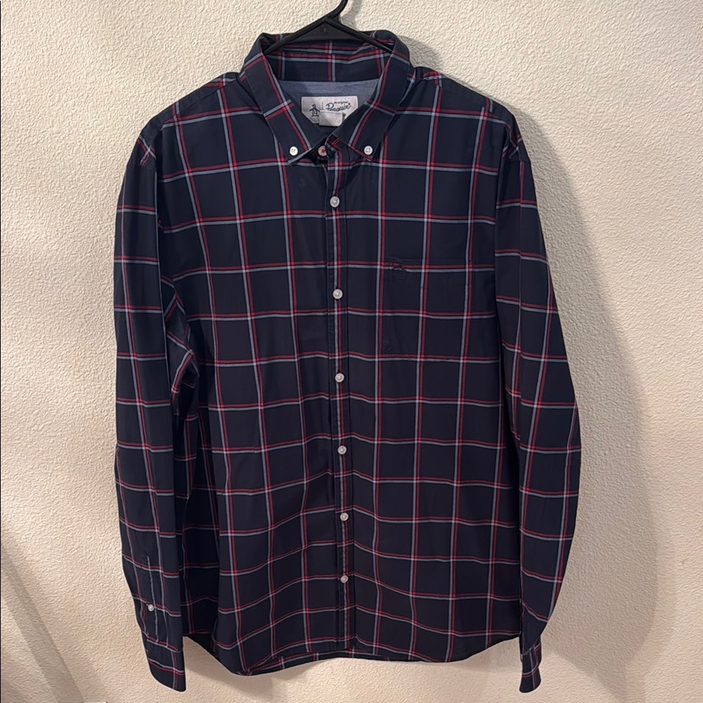 Men's Penguin Dress Shirt, Size XL, Used-Like New